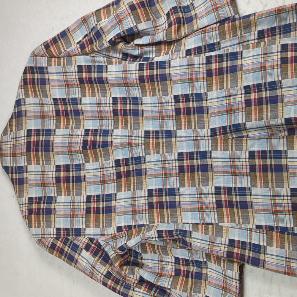 Alan Flusser Patchwork Cotton 2 Button Sport Coat… - image 4